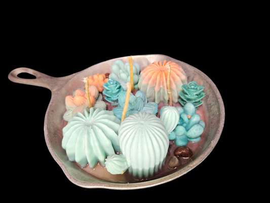 Cactus Candle | Handmade Succulent Garden Candle