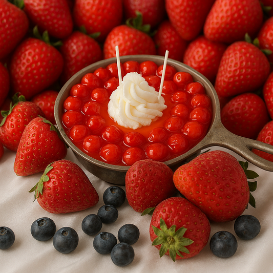 Strawberry Pan Pie Candle