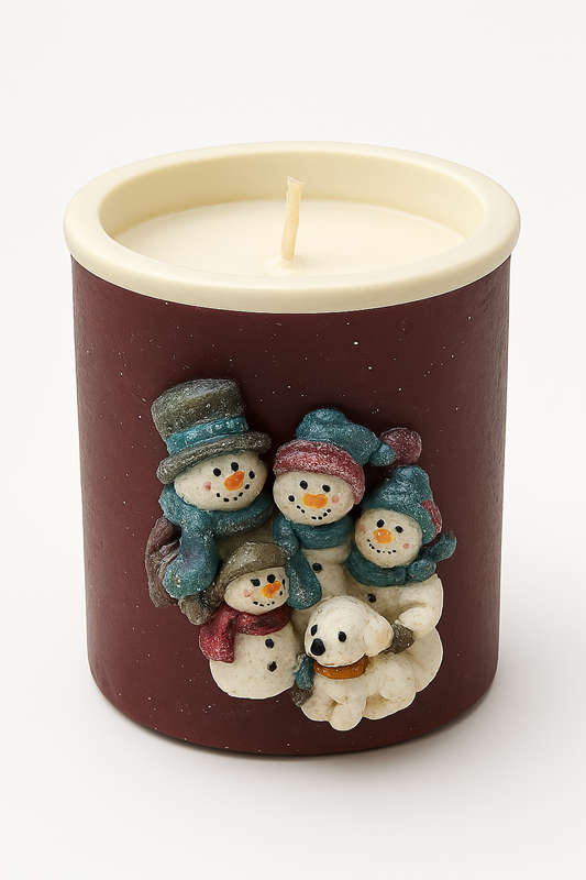 Snowman Jar - Pinewood